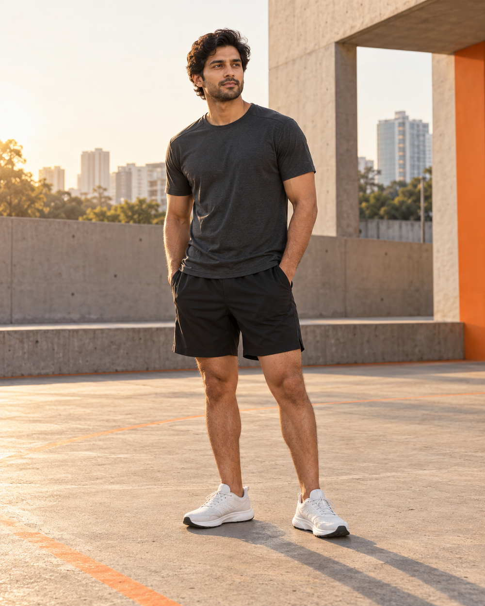 Indian adult athlete in a fictional Gativo Active campaign
