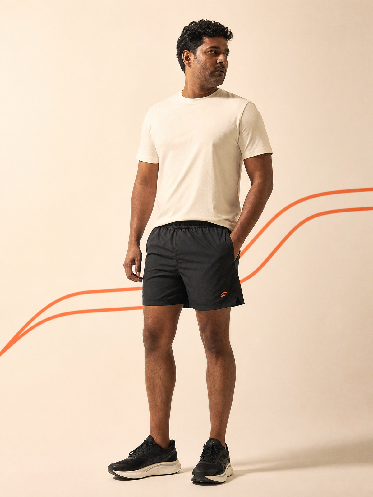 Indian athlete wearing Gativo Active Sprint Running Shorts