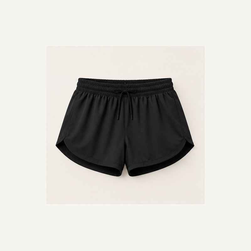 Studio mock product photograph for gativo trail running shorts