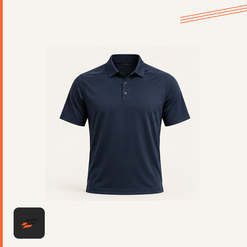 Gativo Active Gativo Training Polo with Gativo brand motion-mark treatment