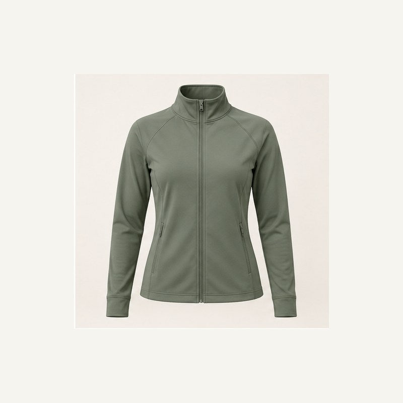 Studio mock product photograph for gativo zip training jacket